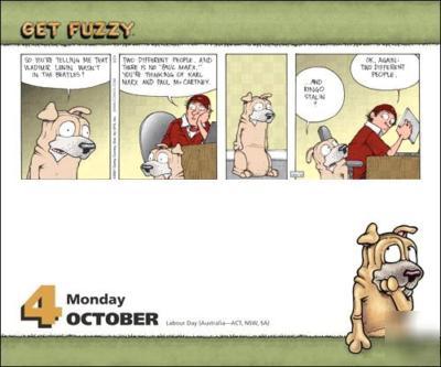 Get fuzzy 2010 desk calendar