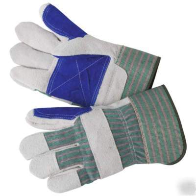 Maxam genuine leather reinforced work gloves gfwrkglv