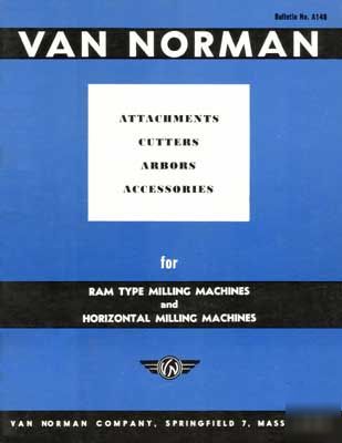 Van norman attachments & accessories manual