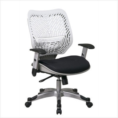 Revv manager chair with ice back and raven mesh seat