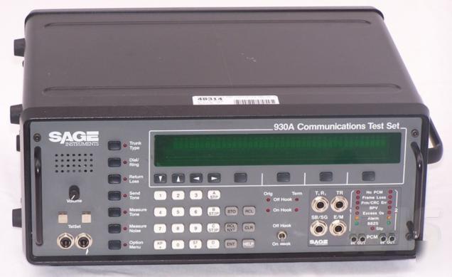 Sage instruments 930A communcations test set sn 6810