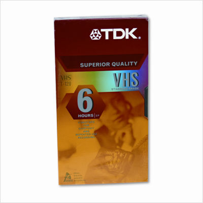 Standard grade vhs videotape cassette, six hours