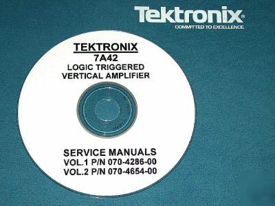 Tek 7A42 service manuals 2 volume set