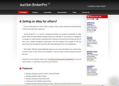 Ebay broker website and application for sale 
