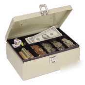 Mmf cash box with latch lock - 7 compartments