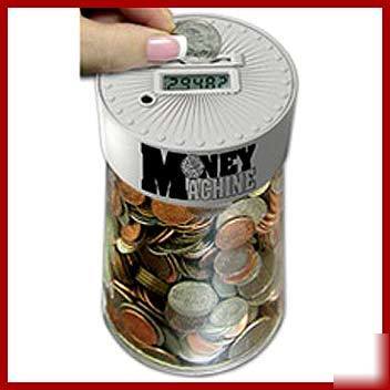 Money machine coin counter piggy bank coin bank save
