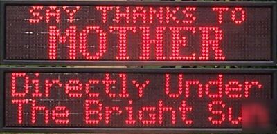 New 2 lines 6 ft long outdoor led message sign/display