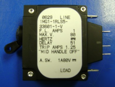 New airpax IMG1-1RLS5-33601-1-v 80V 1A circuit breaker