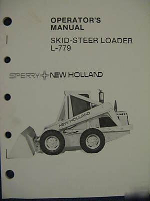 New holland l-779 L779 loader operator manual