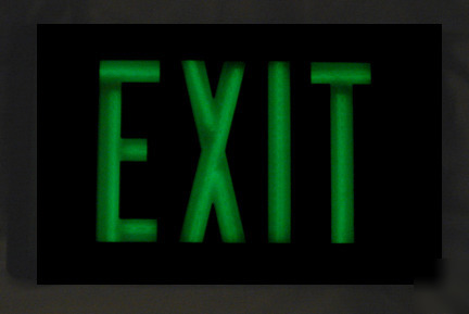 Self illuminating exit sign, slx-60