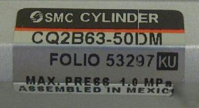 Smc CQ2B63- 50DM air cylinder double acting single rod