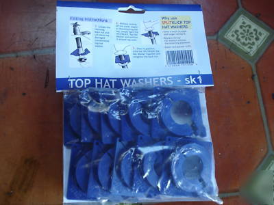 Split klick top hat washers for bath & basin sink taps 