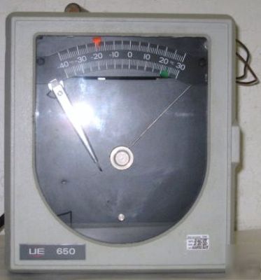 Ue 650 temp temperature chart recorder -40 to +30 deg c