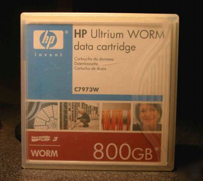 New C7973W hp ultrium 3 worm data cartridge LTO3, 800GB