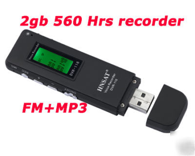 New digital voice and telephone recorder 2GB MP3 usb 