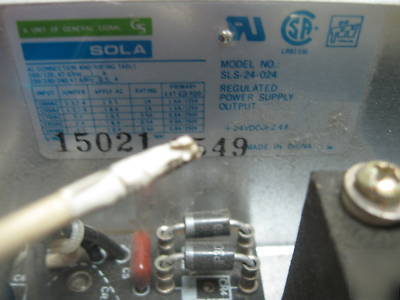 Sls-24-024 sola regulated power supply used