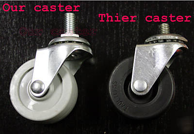 Swivel casters 2 inch studded - 8 pieces - ships free