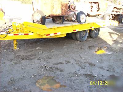 20 ton tilt bed equipment trailer