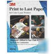 3M print to last waterproof paper 8-1/2IN x 11IN |1
