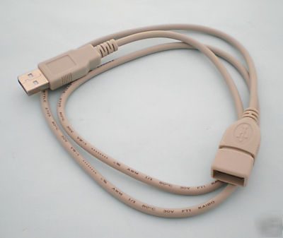 1 pcs usb 2.0 male to female extension usb cable 0.8M