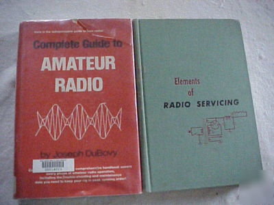 (2) books radio servicing & complete guide to am. radio