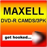 Maxell dvd-r camds/3PK double sided 2.8GB 8CM write 3