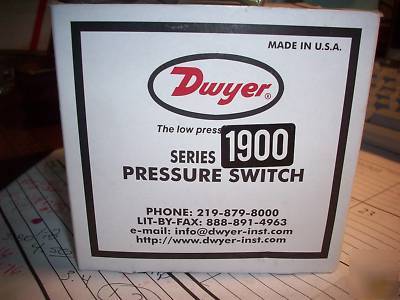 New dwyer series 1900 pressure switch (1920-00) 