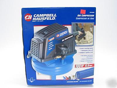 Campbell hausfeld 1 gal pancake air compressor 100 psi