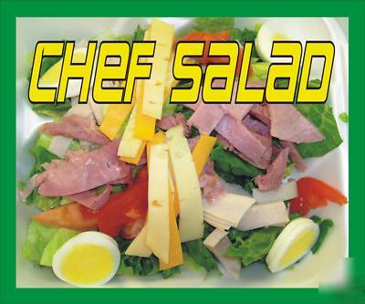 Chef salad concession decal