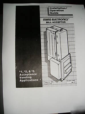 Mars electronics bill acceptor vending machine manual