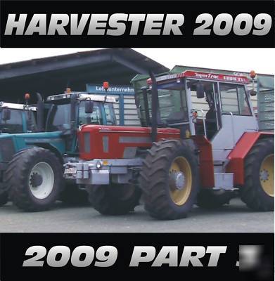 Harvester 2009 part 3 case claas tractor farming 2X dvd