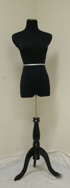 Female french dress pinnable slacks form tripod blk/blk