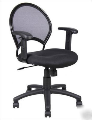 New boss B6206 mesh open back office task chair black 