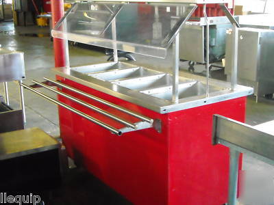 Colorpoint 4 pan food warming steam table 58