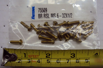 Fastenal brass screws 1 lot of 944 screws -misc. sizes 