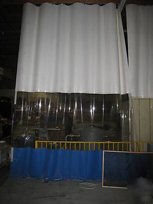 Goff's industrial vinyl curtain wall 41 ft x 14 ft 3