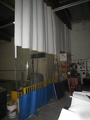 Goff's industrial vinyl curtain wall 41 ft x 14 ft 3