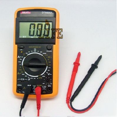 Large lcd ac/dc digital multimeter ammeter voltmeter
