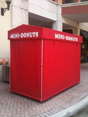 Portable concession food cart kiosk
