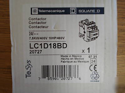 Square d telemecanique contactor LC1D18BD