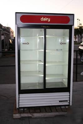 True 2 door glass refrigerator cooler gdm-41 - great 