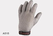 Whiting+davis metal steel mesh safety glove 5 finger xs