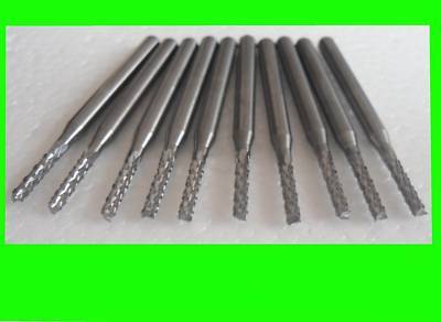 10 pcs solid carbide pcb end mills engraving tool bits