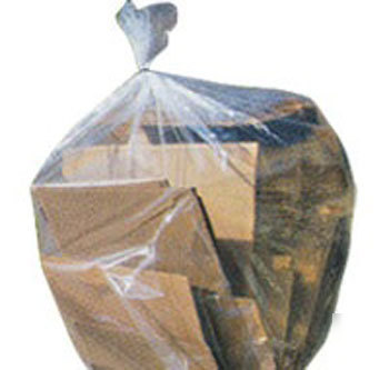 100 - 22X16X60 3 mil clear ldpe trash can liners 