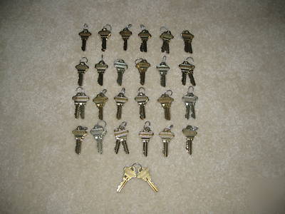 25 sets (50 keys) schlage factory precut keys SC1