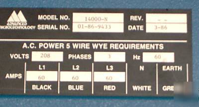 Advanced microtechnology tcr 20S50 power supply burn in