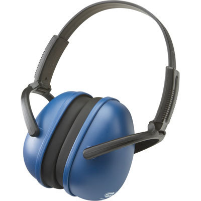 Ao safety folding earmuff hearing protection blue
