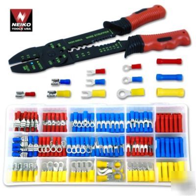 Electrical terminal wire connector crimping tool & case
