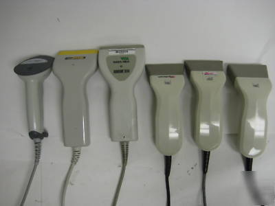 Lot of 6 barcode scanners mixed brands serial ps/2 