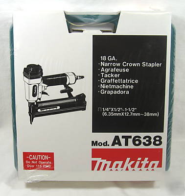 New makita AT638 18GA narrow crown stapler